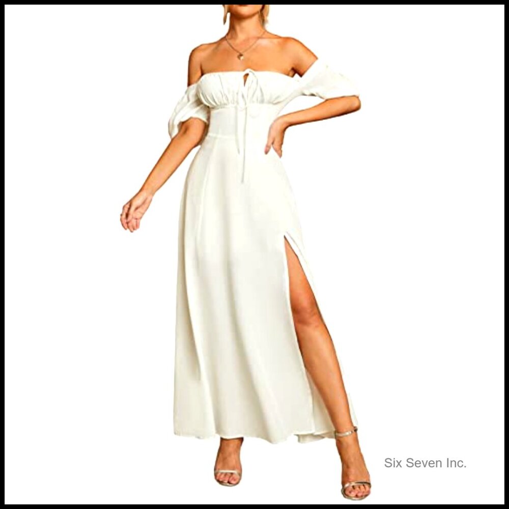 Micro-Stretch Polyester And Elastane Puff Sleeve … - image 2